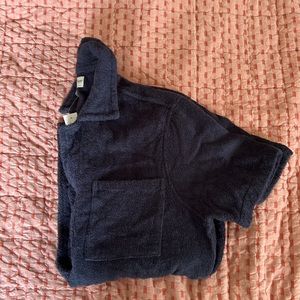 J.Crew Terry Cloth Button-Up Shirt